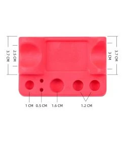 HYVE Beauty Silicone Pigment Cup & Hand Tool Holder - POPPY RED
