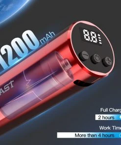 HYVE Beauty Mast Nano Wireless PMU & Tattoo Machine - Red Machines & Needles