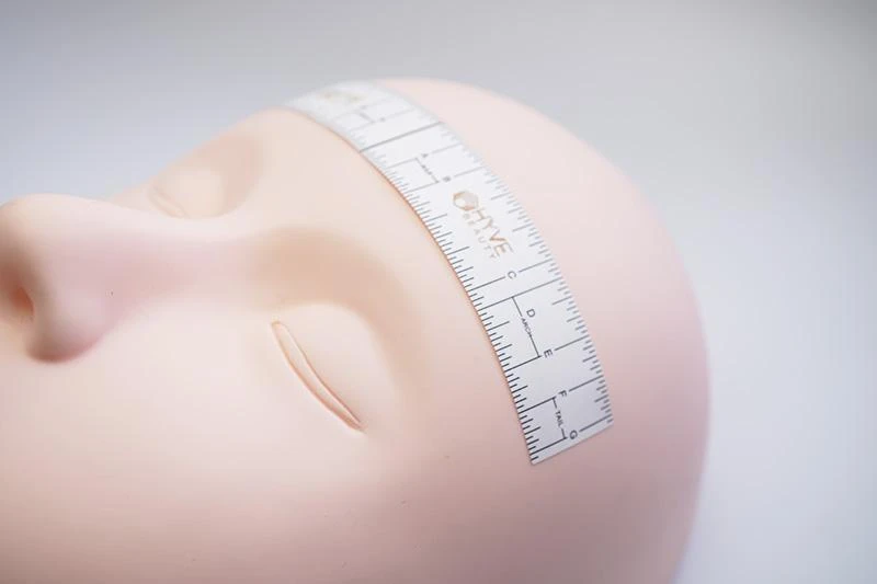 HYVE Beauty Brow Sticker Ruler 50 Pack Accessories & Training Tools