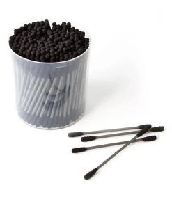 HYVE Beauty Cute AF Cotton Swabs - Shadow Black 200 Count Accessories & Training Tools