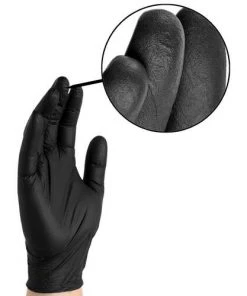 Value Med New Products DermaTUFF Black Nitrile Examination Grade Gloves