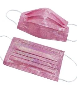 Alibaba-Yiwu Disposable Face Masks - Pink Party - 50 Pack Accessories & Training Tools