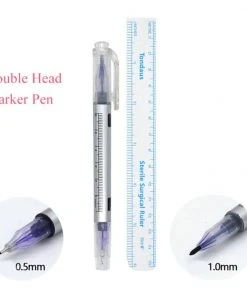 HYVE Beauty Double Ended Surgical Marker And Flexi-Ruler Combo Pack Accessories & Training Tools