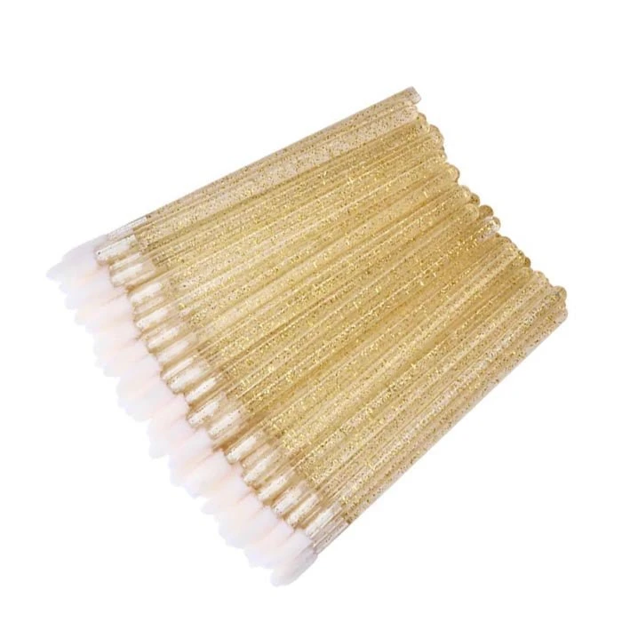 HYVE Beauty New Products Flocked Applicators - Gold Crystal Glitter