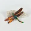 Bejeweled Gemstone Dragonfly Magnet With Jasper & Jade M-513