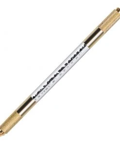 HYVE Beauty New Products Gold Double Ended Microblading Hand Tool - Black Crystal