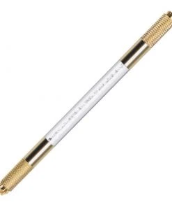HYVE Beauty New Products Gold Double Ended Microblading Hand Tool - White Crystal