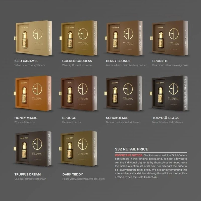 Ink & Pigment Brow Daddy X Perma Blend Gold Collection - Golden Goddess