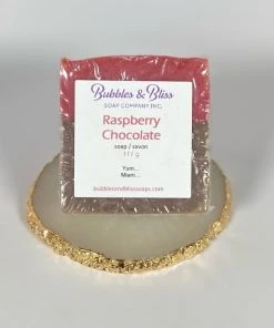 Bejeweled Handmade Handcrafted Raspberry Chocolate Soap