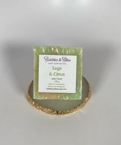 Bejeweled Handcrafted Sage & Citrus Soap Handmade
