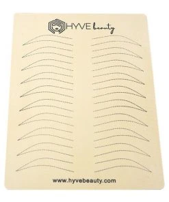 HYVE Beauty Inkless Eyebrow Practice Skin - Double Sided - Ombre