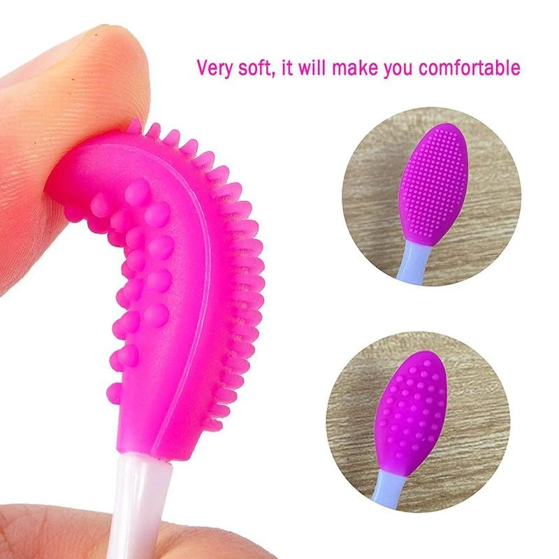 HYVE Beauty Lip Scrub Brush - Pink - 10 Pack