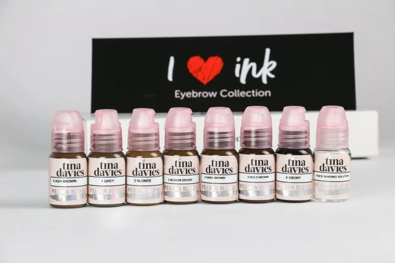 Ink & Pigment Tina Davies X Perma Blend - I ❤️ Ink Brow Collection