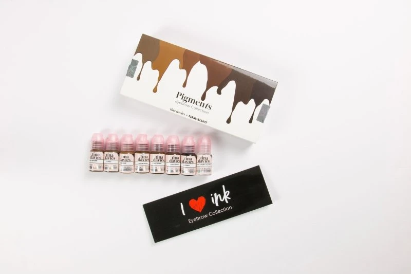 Ink & Pigment Tina Davies X Perma Blend - I ❤️ Ink Brow Collection