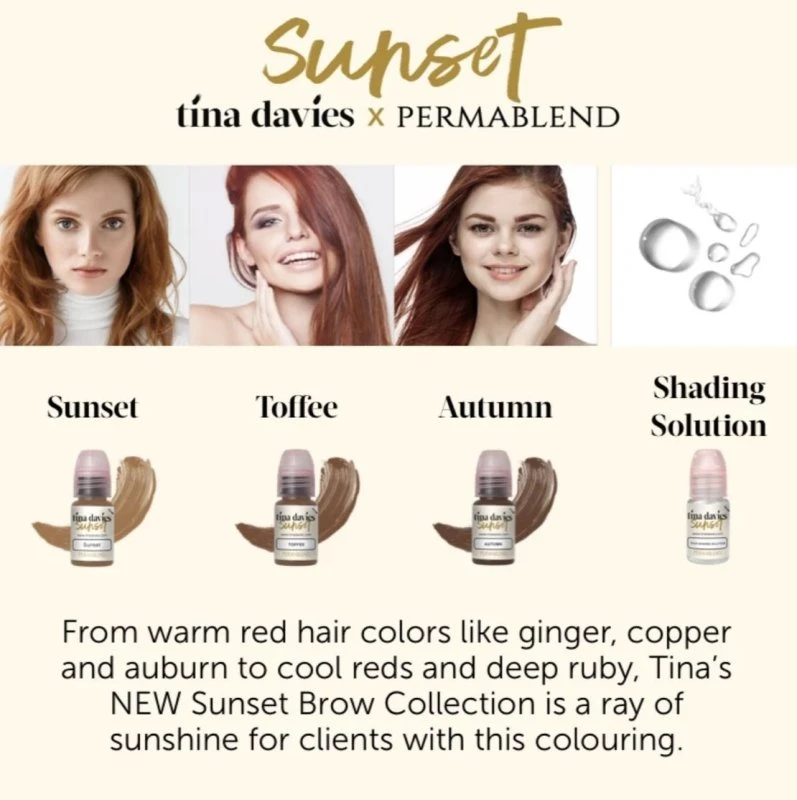 Tina Davies X Perma Blend - Sunset Collection Ink & Pigment