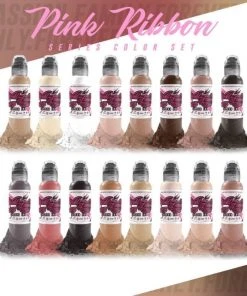 Perma Blend World Famous Tattoo Ink Set - Pink Ribbon Series Ink & Pigment