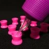 HYVE Beauty New Products Pigment Cup - Silicone Flat Bottom Suction - Hot Pink