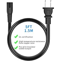 HYVE Beauty Replacement Power Supply Cord 2 Prong 5FT/1.5M