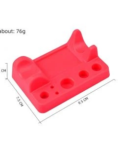 HYVE Beauty Silicone Pigment Cup & Hand Tool Holder - POPPY RED