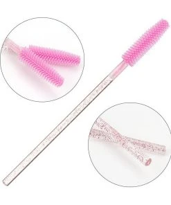 HYVE Beauty Silicone Mascara Wands - Pink Glitter