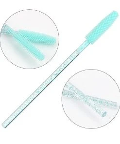 HYVE Beauty Silicone Mascara Wands - Teal Glitter