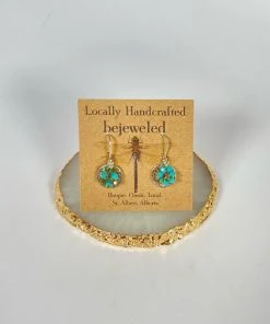 Bejeweled Sterling Silver Mandela Earrings B-132 Handmade