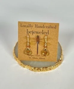 Bejeweled Swarovski Crystal Earrings B-144 Handmade